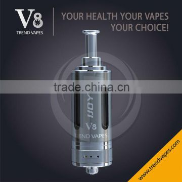 2014 Newest Stainless Steel Electronic Cigarette With Bottom Dual Coil Ijoy V8 Adjustabl Airflow V8