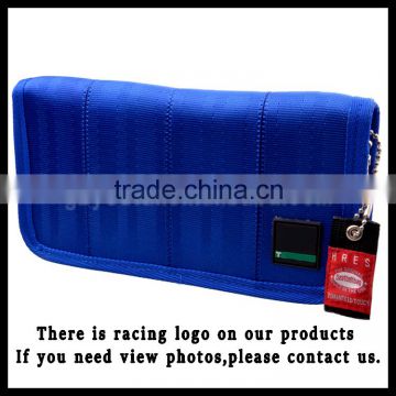 JDM Style Sports Wallet Racing Canvas Wallet For Men And Women JDM Racing Wallet Long Blue