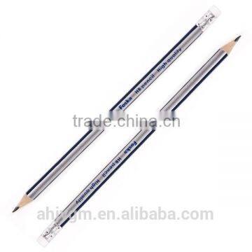 7'' With Eraser Sharpened Triangle HB Pencil/wooden HB pencil.