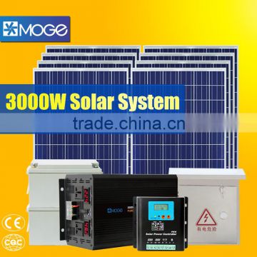 Moge 3kw complete solar power system station with luxury configuration