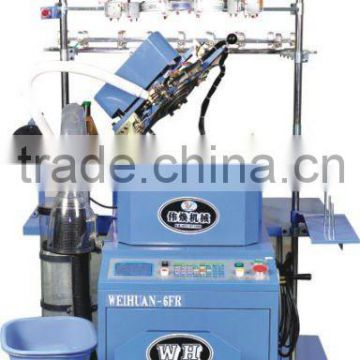 3.75 inch full computerized high stability terry and plain socks making machine