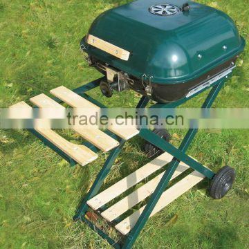 Green color Folding Feature charcoal bbq grill