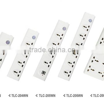 500W 2000W 2500W 4000W TLC20 multi electric extension socket with1.8 to10M cable length