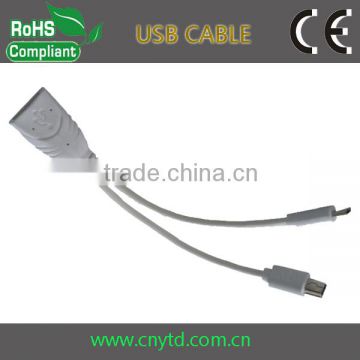 Hot sellling usb otg cable mini and micro usb extension cable