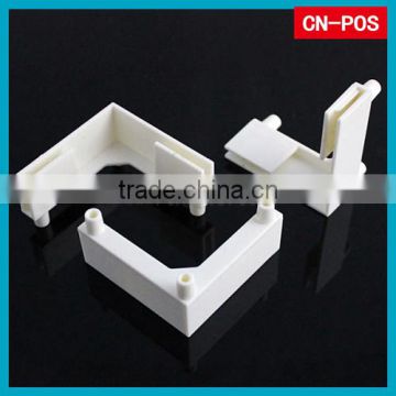 standing display plastic casters for cardboard
