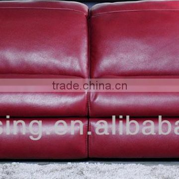 red leather two seater sleeper sofa