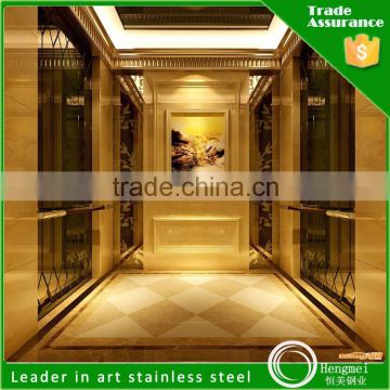 elevator parts colored etched stainless steel sheet for elevator door and kitchen cabinet