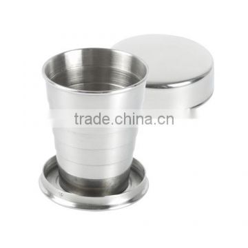 good quality camping stainless steel foldable cup