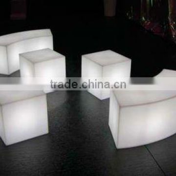 16 color changing led cube chairs/glow furniture