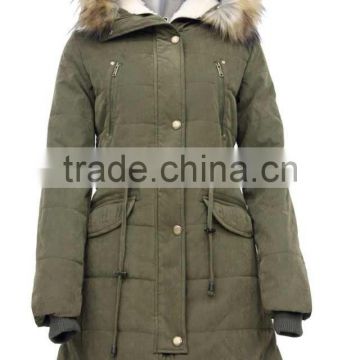 real fur hooded parka winter jacket for girls new fashion jacket