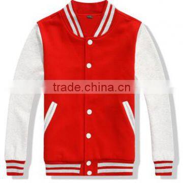 Wholesale men winter jacket promotional plain stand collar jackets with no hood