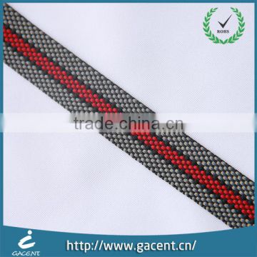 Eco friendly single face printed logo nylon striped webbing