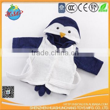 hot selling towel penguin baby bathrobe
