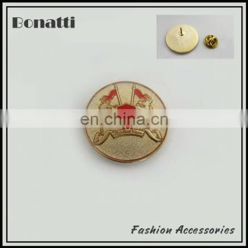 round metal label with screw