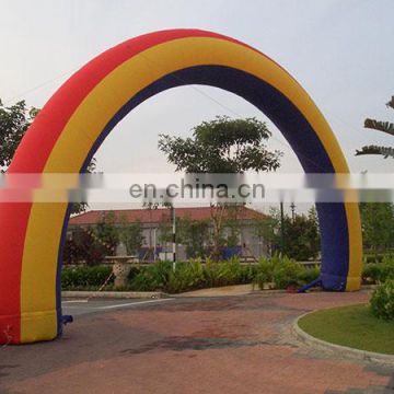 rainbow shape inflatable entrance arch gate for outdoor