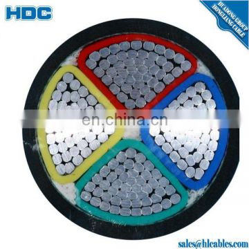 600V 4x185mm2 YJLV aluminum core XLPE insulated underground power cable