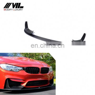 P Style Carbon Fiber M3 M4 Front Lip Extension for BMW M3 M4