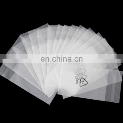 Manufacture clear plastic self adhesive seal CPE poly bag