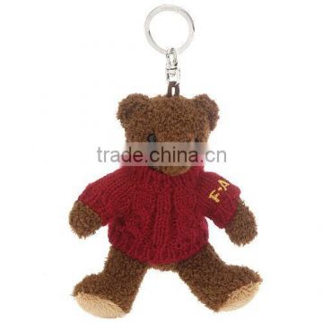 stuffed animal samll teddy bear soft toy plush keychain , keychain mini stuffed bear plush toy soft toy