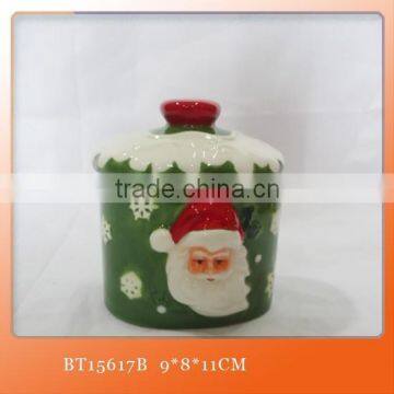 Christmas Santa ceramic christmas cookie jar