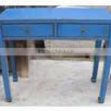 Reproduction vintage chinese classical antique furniture blue cabinet