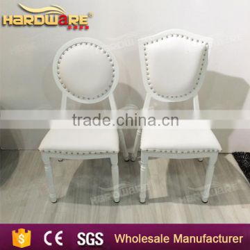 fashionable white metal and pu wedding dining chair                        
                                                                                Supplier's Choice