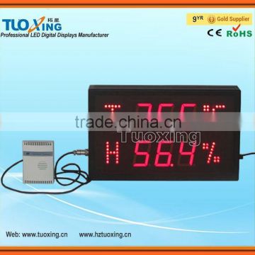 2.3 inch 6 digits wall clocks with humidity temperature