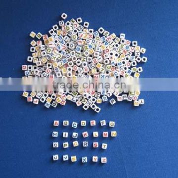 Letter dice beads