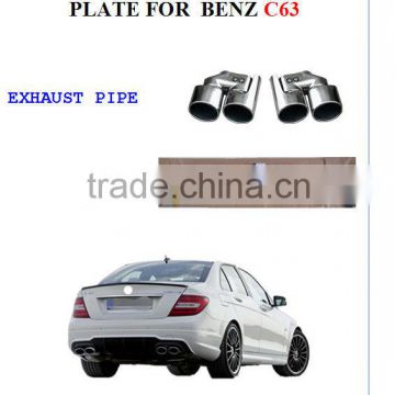 REAR SKID PLATE AND EXHAUST PIPE FOR BEN Z C63