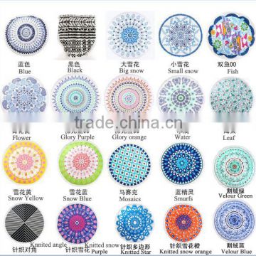 Super cheap wholesale round beach towel from China