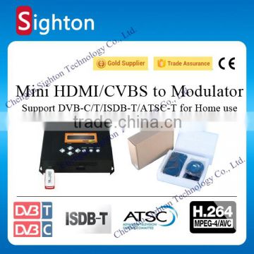 cost-effective mpeg4 h264 hdmi to isdb-t digital encoder modulator