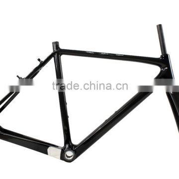 Carbon Cyclocross Bike Frame V Brake Compatible Mechenical System & Di2 System Cyclocross Bike Reduce Wind Resistance