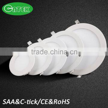 2015 Modern Energy Saving Ultra Thin 9W round led panel light SAA CE ROHS certification