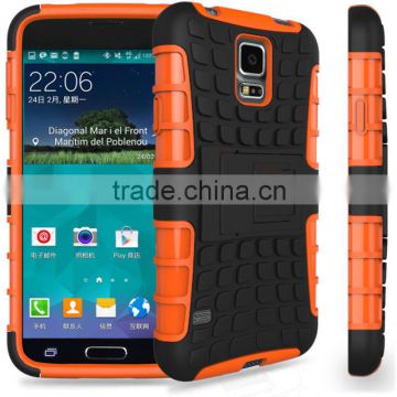PC TPU Stand combo protector cover for Samsung Galaxy S5 Mini