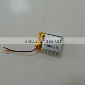 401430 3.7V lithium polymer battery rechargeable li 502025 200mah samll watch lipo battery with pcb