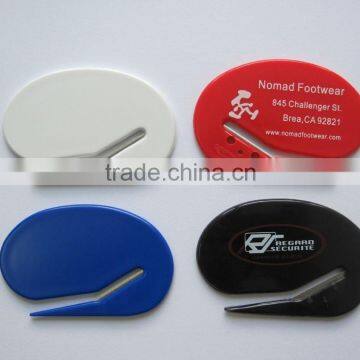 plastic paper letter blade opener for promotion