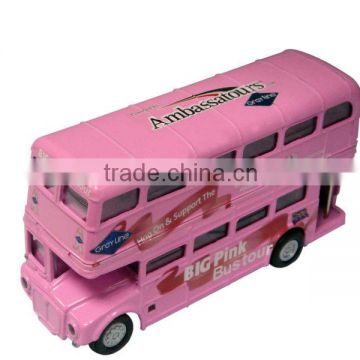 1:72 Die cast double-decker London bus model toy