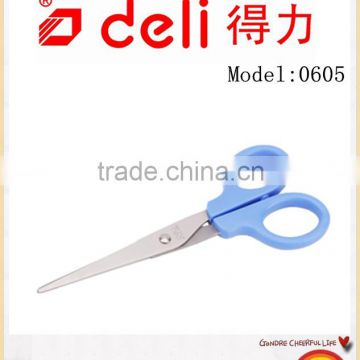 Deli Stainless steel scissors for Office Supply Model 0605 blue