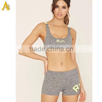 wholesale women contrast colors fast dry yoga sublimation shorts
