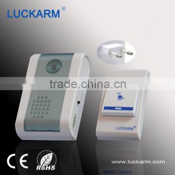 AC 220V plug in 32 musical Luckarm intelligent wireless doorbell for apartments