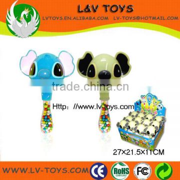 New product candy toys plastic rat toys with light and battery