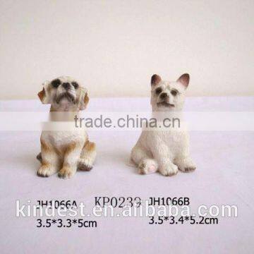 resin dog figurines,promotion gift resin dog statues