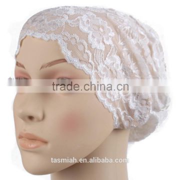 Lace Bonnet head-cover Cap Bandana one size fits most Shimmer X-TW185