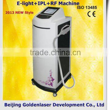 480-1200nm 2013 New Design E-light+IPL+RF Machine Shrink Trichopore Tattooing Beauty Machine Criolipolisis Equipment