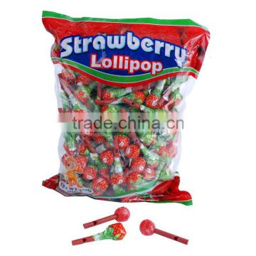 2012 newest strawberry whistle lollipop candy
