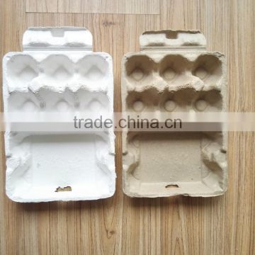 6 chicken eggs paper pulp chicken egg tray carton