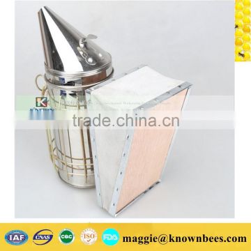 Widely used in bekeeping with stainless steel and leather material bee smoker for sale