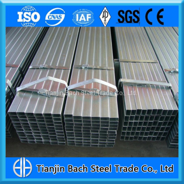 rectangular/square steel pipe/hollow section galvanized/black annealing steel square tube