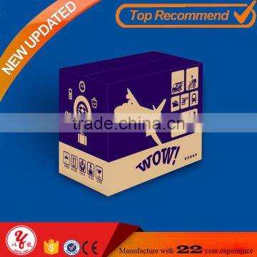 Small 3-ply corrugated cardboard box with logo print