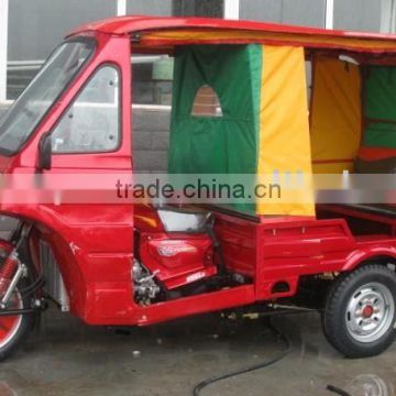 150cc cargo tricycle with cabin and closed box roof